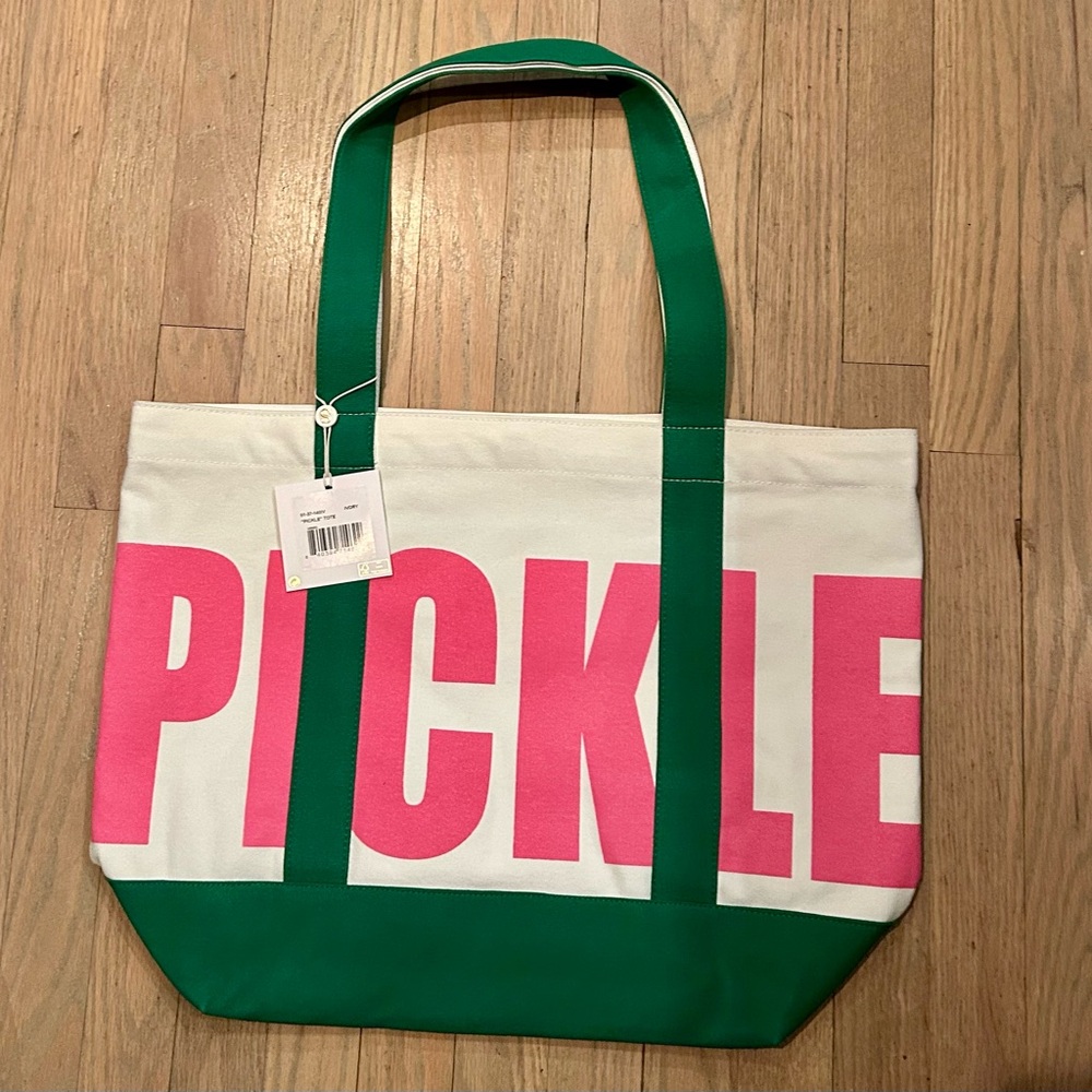 Vibrant Pink and Green Tote Bag